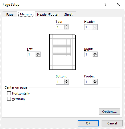java 调整 excel 页边距
